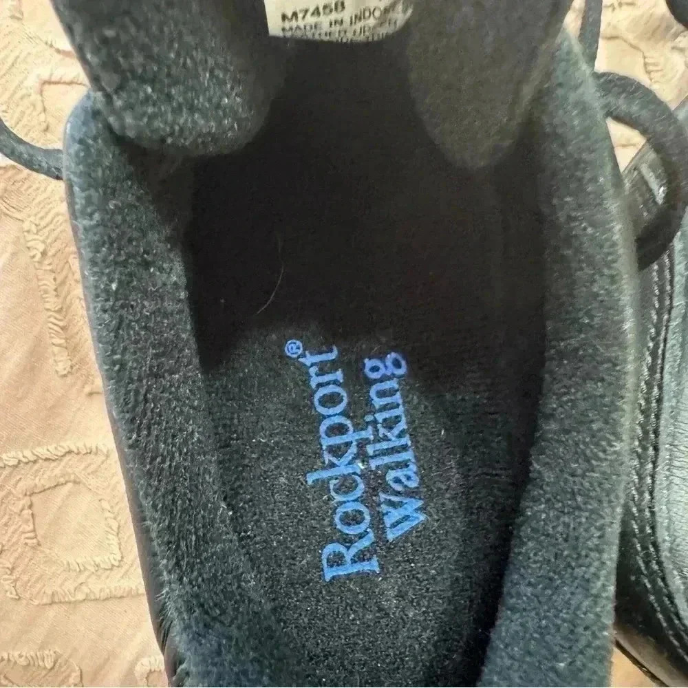 MEN’s ROCKPORT WALKING HYTREL SHOES SIZE 7 BLACK NWOB - Picture 5 of 7